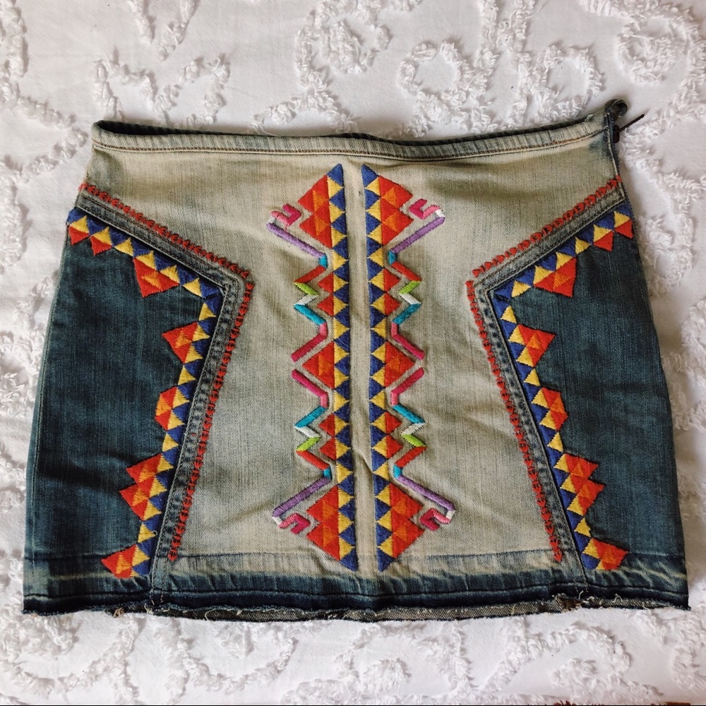 Free People Denim Skirt